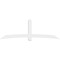 Ekena Millwork Bellingham Architectural Grade PVC Gable Bracket, 108"W x 36"H x 2"D x 6"F, 8/12 Pitch GBP108X36X0206BEL00 - alternate 4
